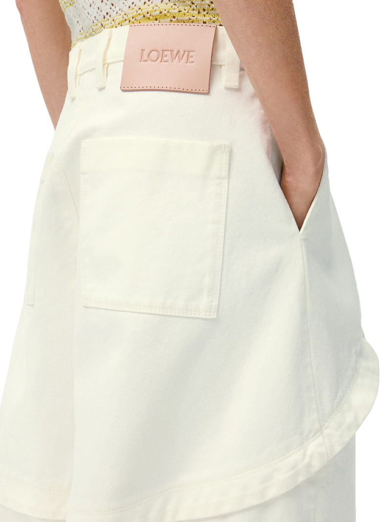 PANTALONI IN DENIM CON COSTRUZIONE ASIMMETRICA A PANNELLI