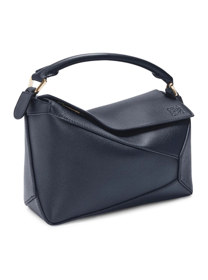 BORSA PUZZLE EDGE PICCOLA IN PELLE DI VITELLO GRANATA