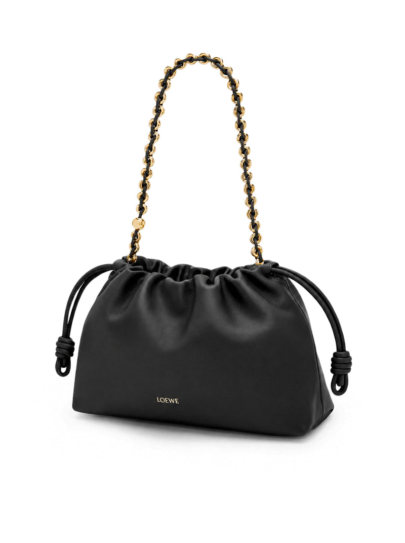 BORSA MEDIA FLAMENCO IN MORBIDA NAPPA D`AGNELLO
