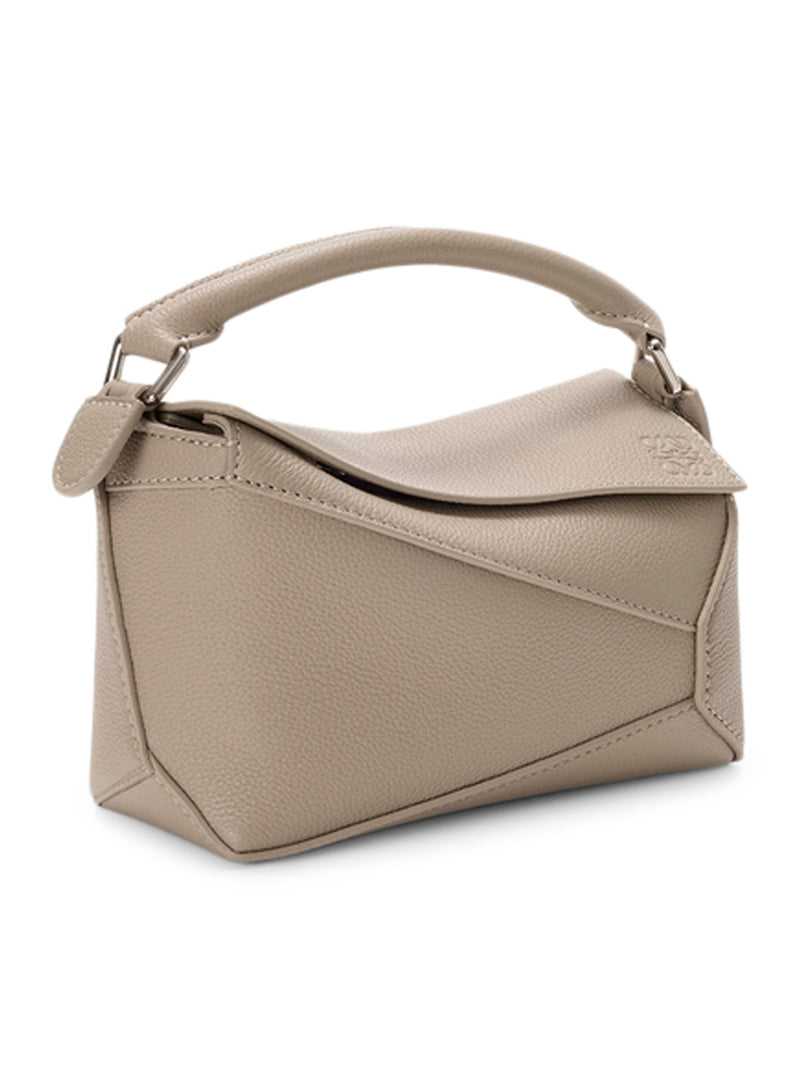 BORSA PUZZLE EDGE MINI IN PELLE GRANATA