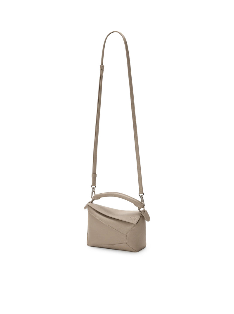 BORSA PUZZLE EDGE MINI IN PELLE GRANATA
