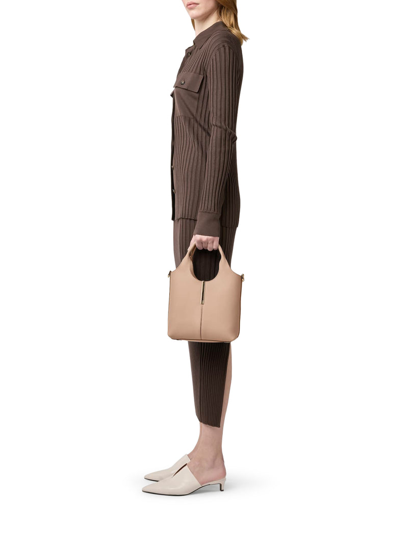 BORSA SHOPPING TOTE IN PELLE MINI