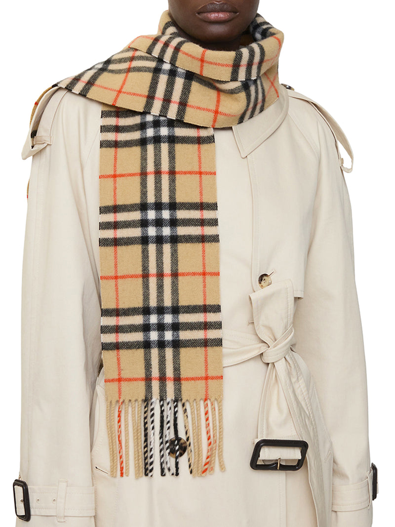 SCIARPA SOTTILE IN CASHMERE CHECK