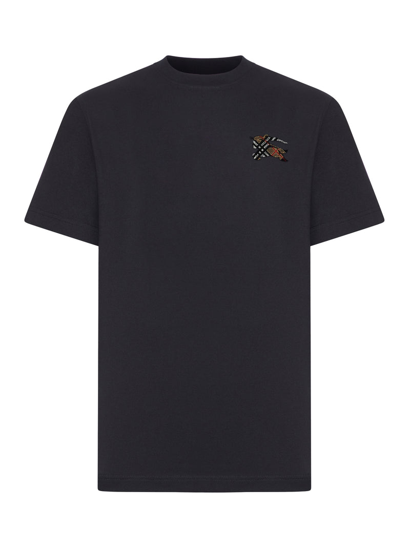 T-SHIRT IN COTONE CON CAVALIERE