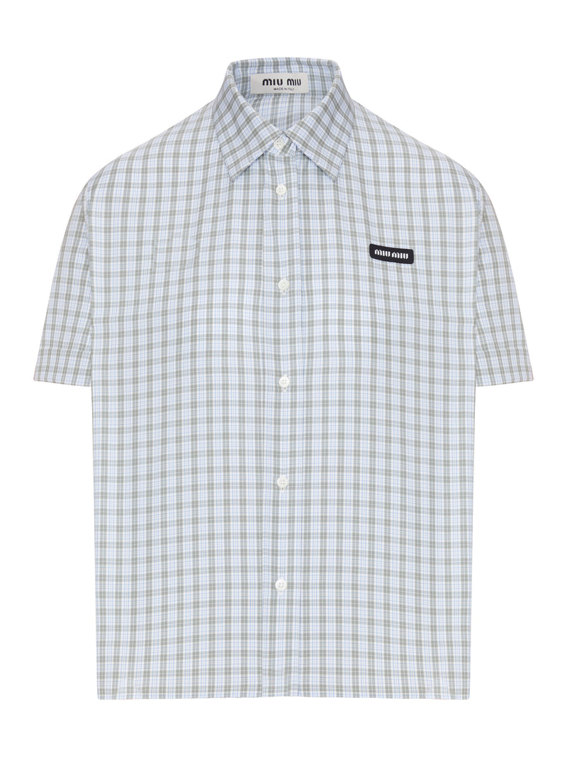 CAMICIA IN POPELINE CHECK