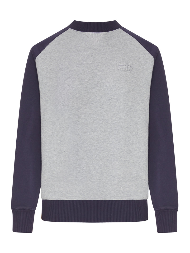 FELPA BICOLOR CON LOGO