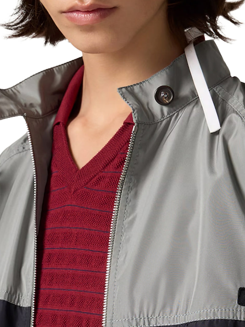BLOUSON IN SETA TEC