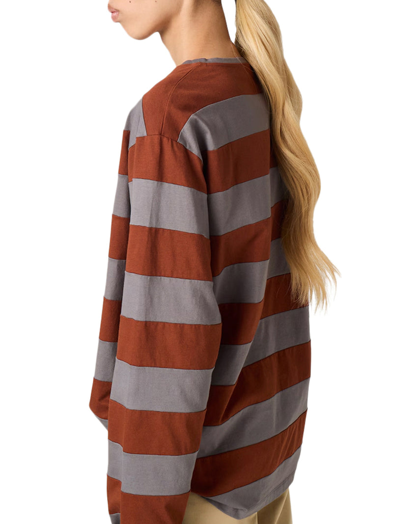 T-SHIRT IN JERSEY A RIGHE