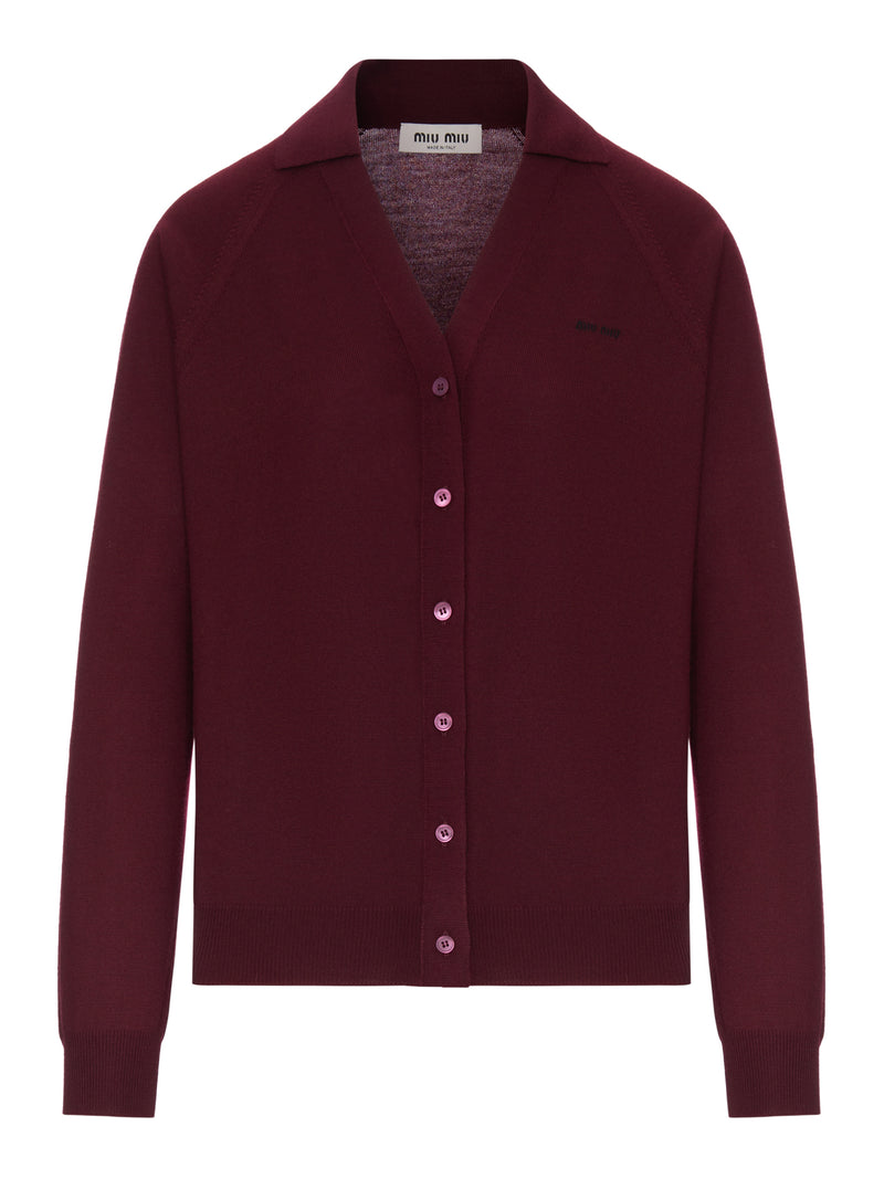 CARDIGAN IN FINISSIMO FILATO DI LANA
