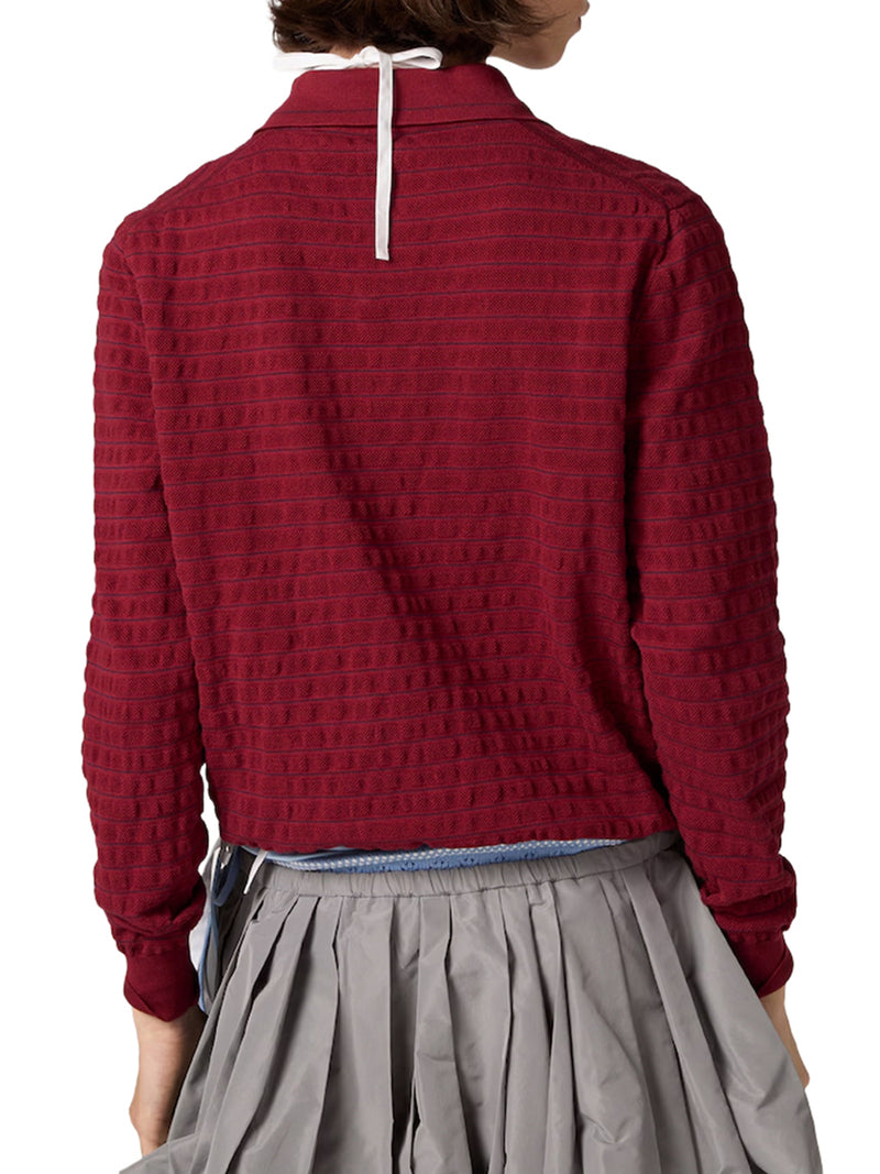 MAGLIA SCOLLO A V IN COTONE