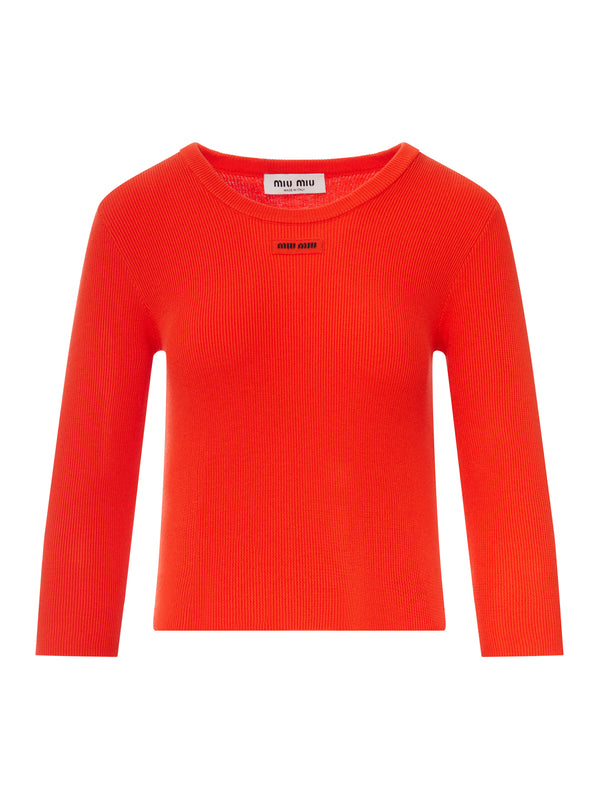 MAGLIA GIROCOLLO IN COTONE