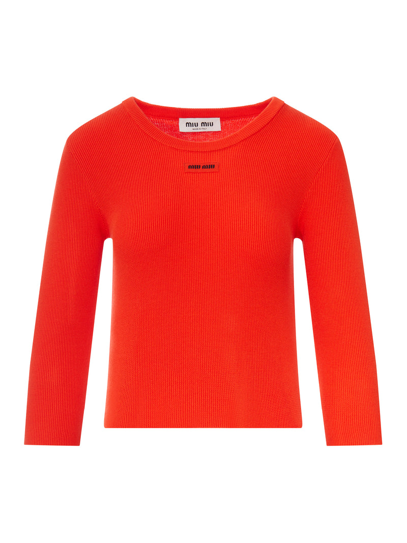 MAGLIA GIROCOLLO IN COTONE