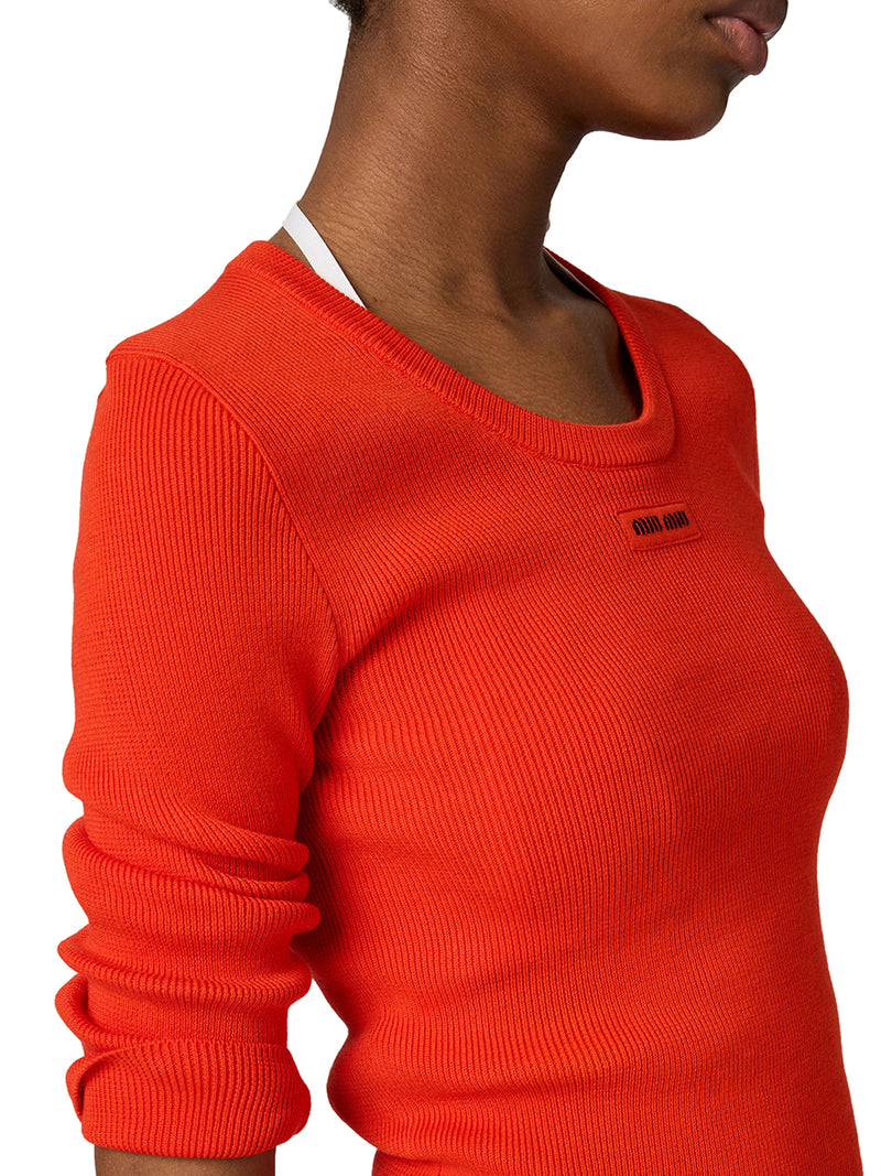 MAGLIA GIROCOLLO IN COTONE