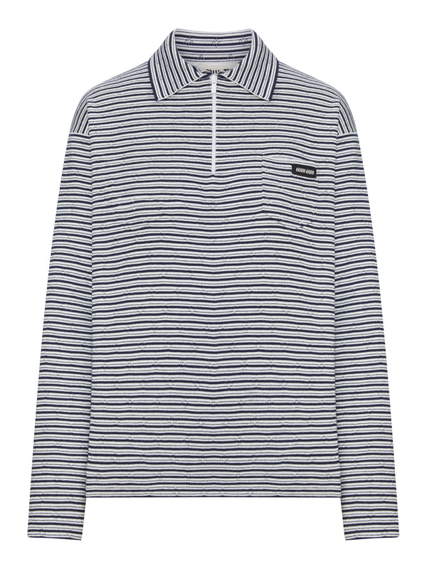 POLO IN COTONE, CASHMERE E SETA