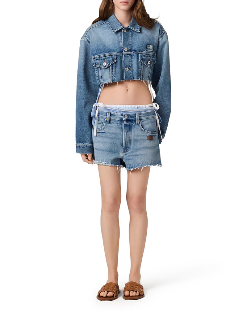 BLOUSON IN DENIM WASHED