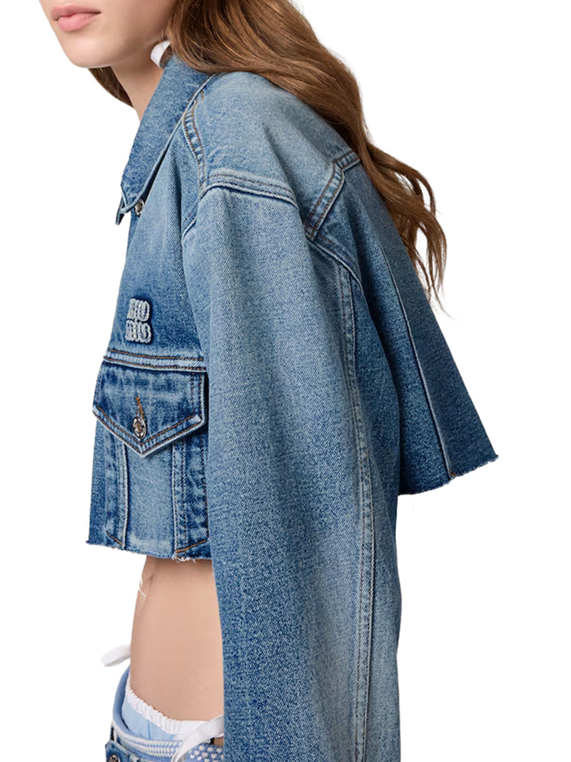 BLOUSON IN DENIM WASHED