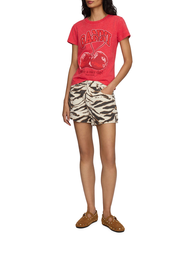 T-SHIRT IN JERSEY CON LOGO FRONTALE