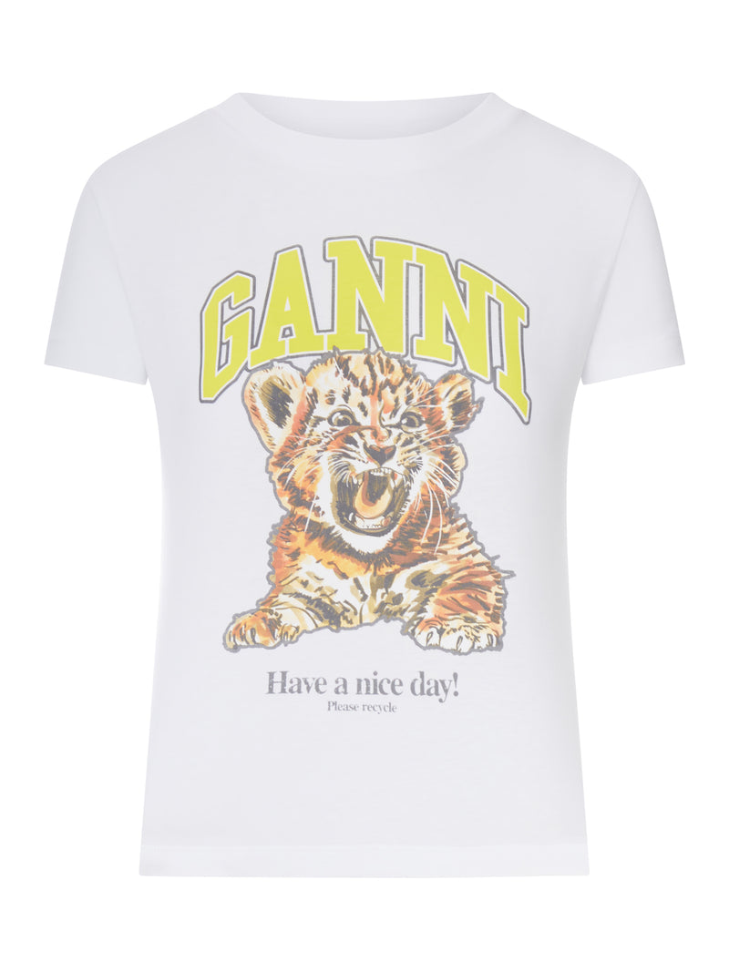 T-SHIRT IN COTONE ORGANICO CON STAMPA FRONTALE