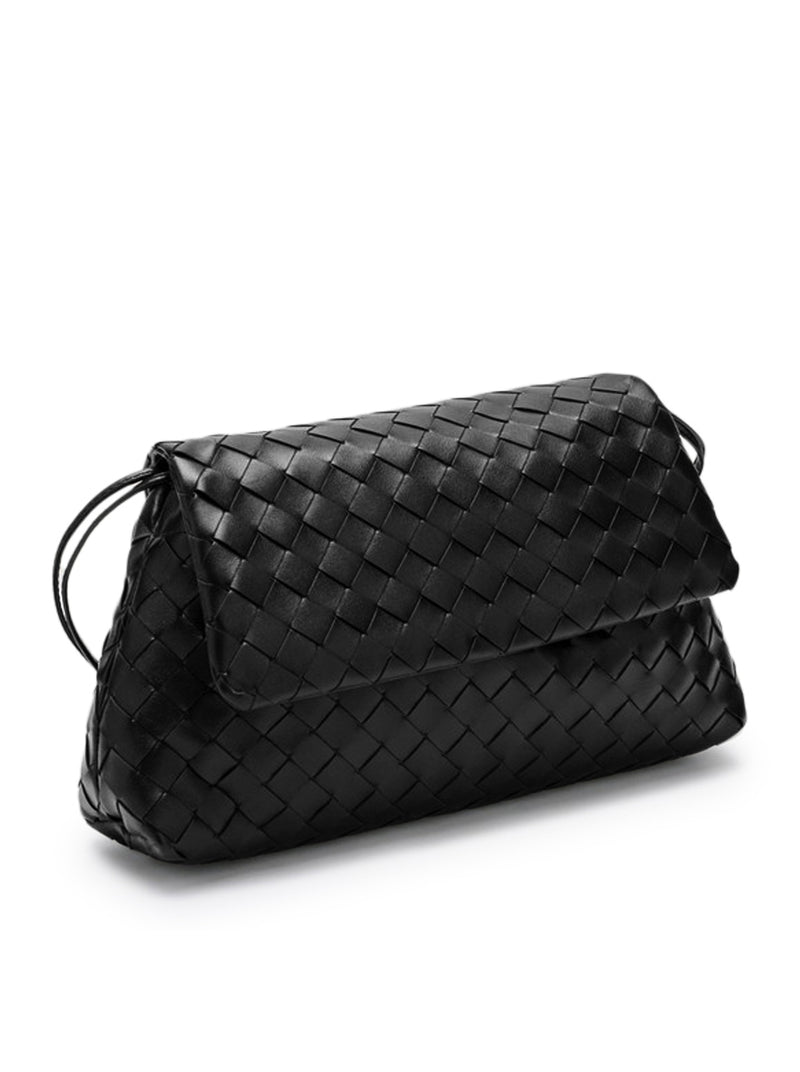POUCH INTRECCIATO IN PELLE