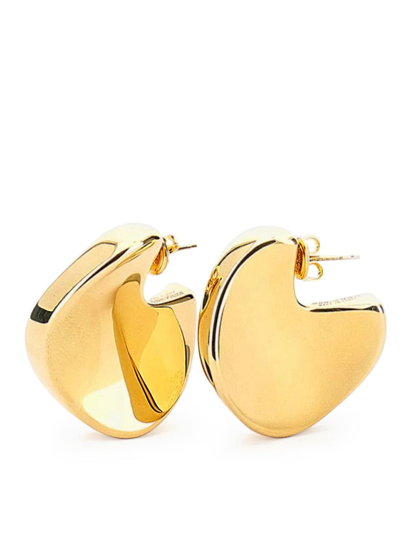 ORECCHINI IN ARGENTO DAL DESIGN GEOMETRICO CON FINITURA ORO