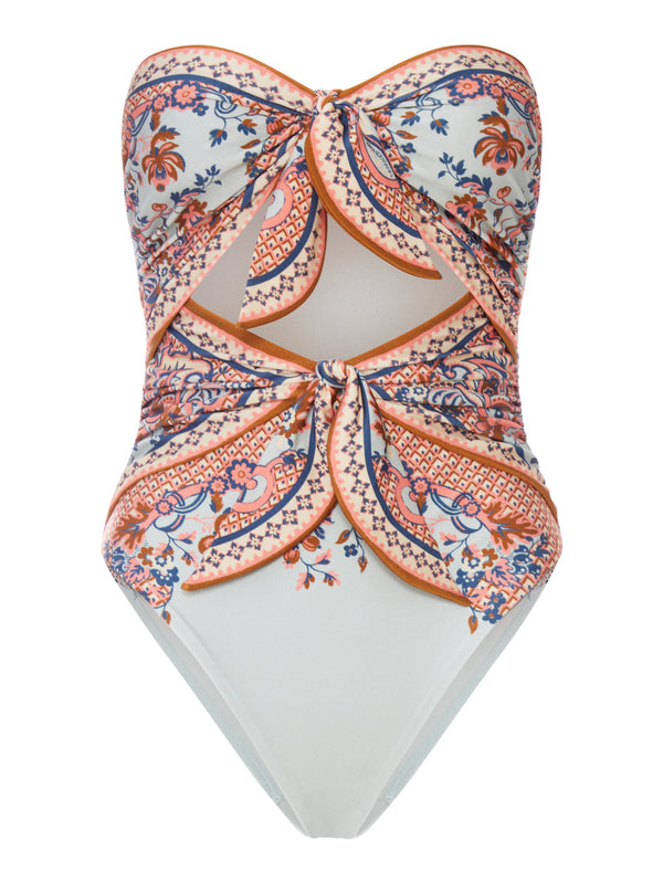 COSTUME DA BAGNO CON DETTAGLIO FOULARD ASTER