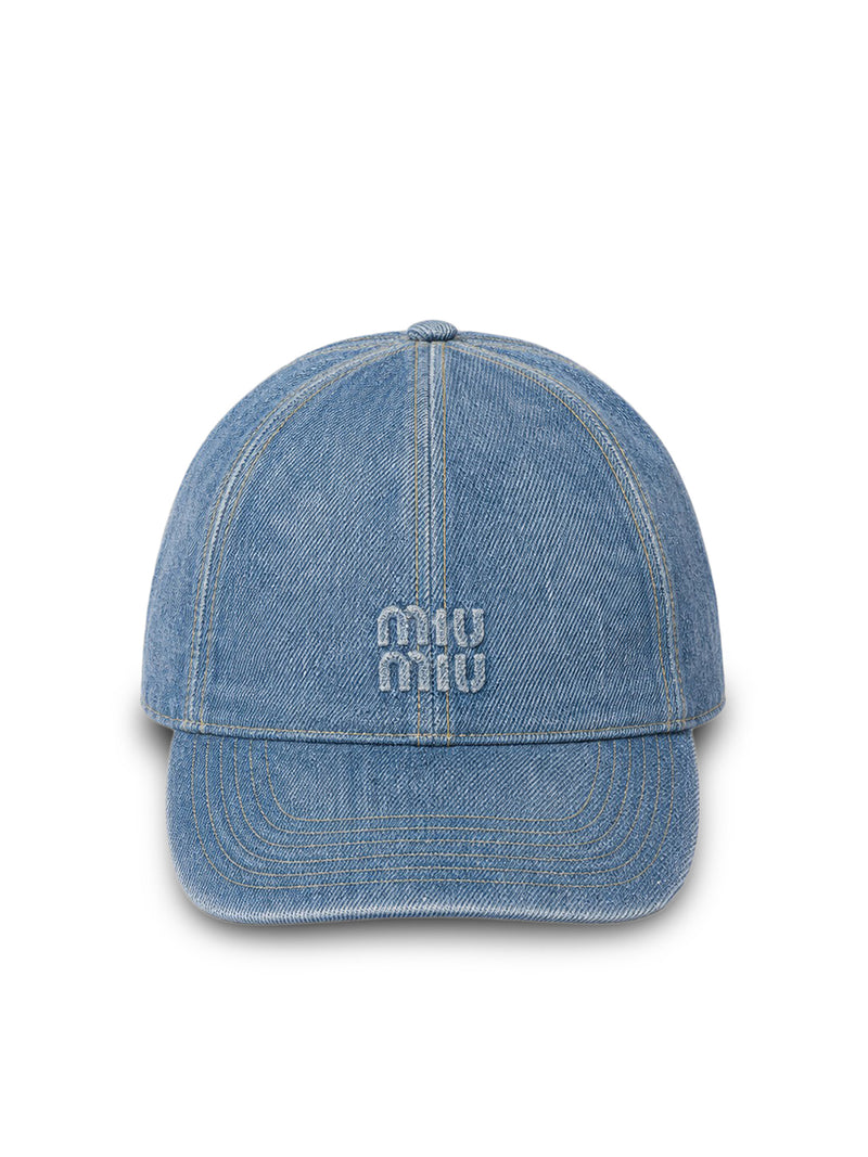 CAPPELLO DA BASEBALL IN DENIM WASHED