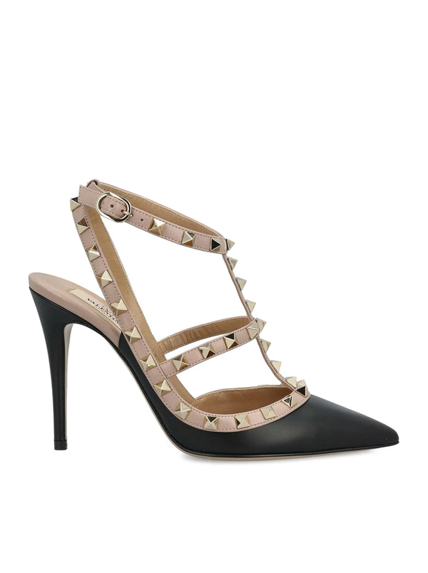 DÉCOLLETÉ ROCKSTUD IN PELLE