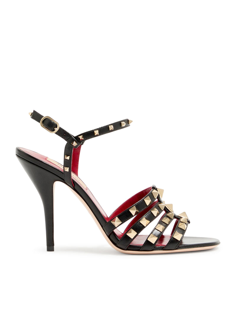 SANDALO ROCKSTUD IN CAPRETTO 100MM