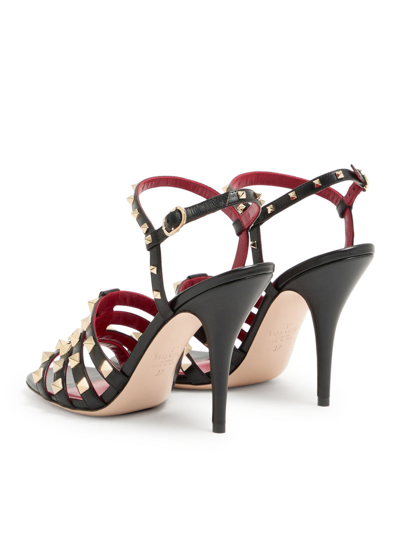 SANDALO ROCKSTUD IN CAPRETTO 100MM