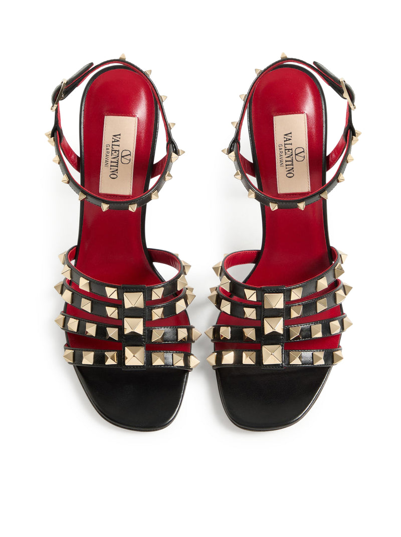 SANDALO ROCKSTUD IN CAPRETTO 100MM