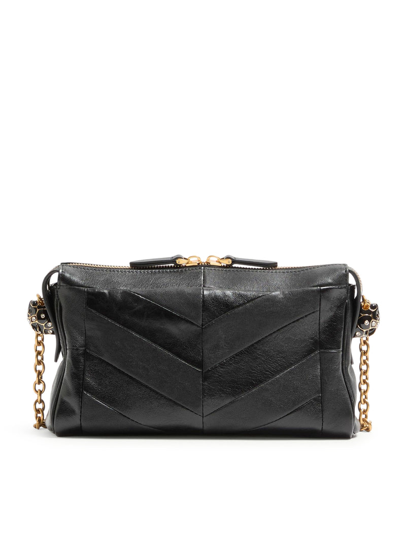 BORSA A TRACOLLA PICCOLA VALENTINO GARAVANI PANTHEA IN NAPPA MOTIVO CHEVRON