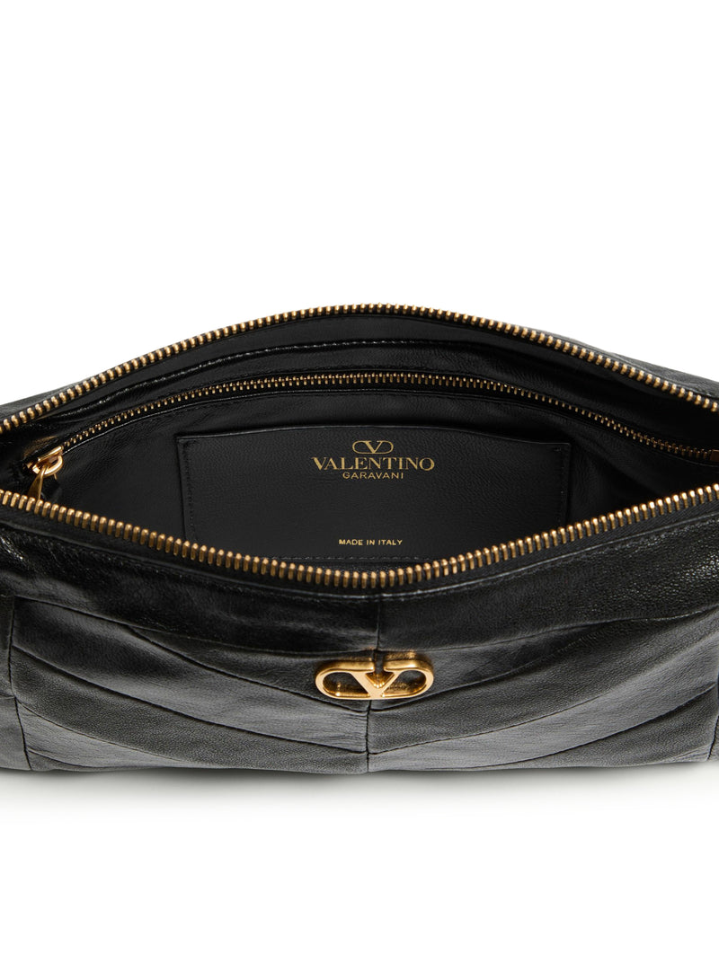 BORSA A TRACOLLA PICCOLA VALENTINO GARAVANI PANTHEA IN NAPPA MOTIVO CHEVRON