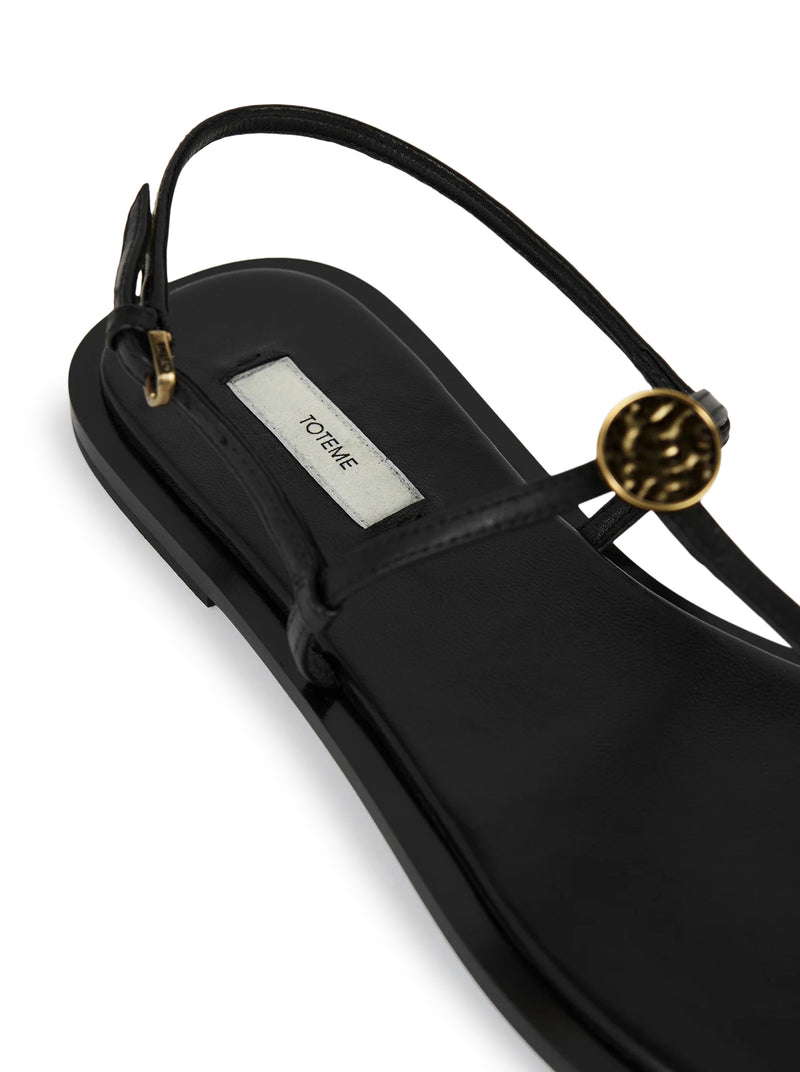 SANDALI T-STRAP IN PELLE