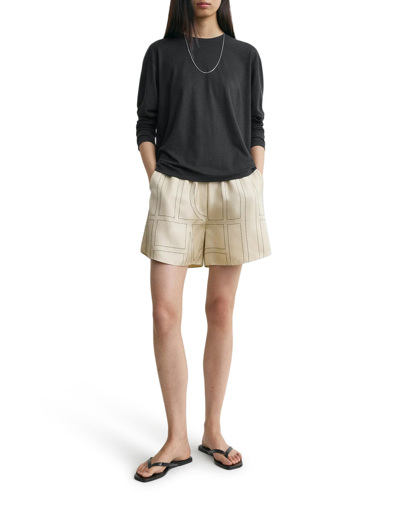 SHORTS MONOGRAM IN SETA