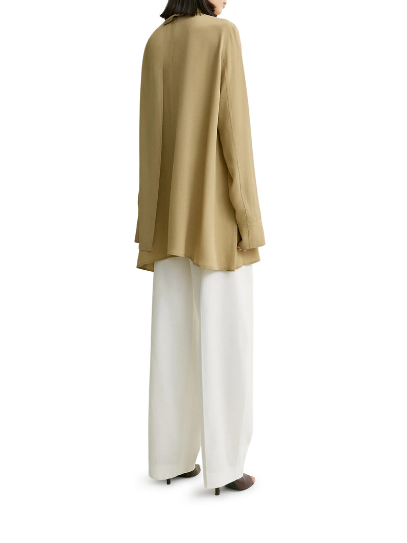BLUSA CON SCIARPA DRAPPEGGIATA