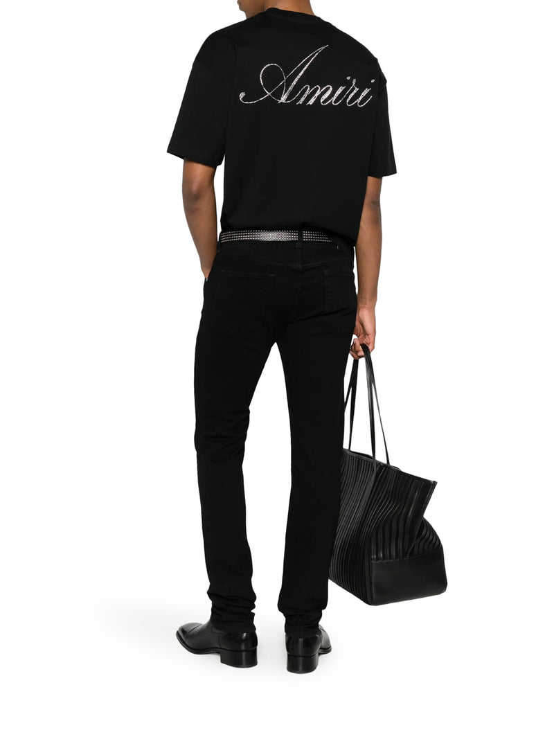T-SHIRT CON LOGO CRYSTAL IN COTONE