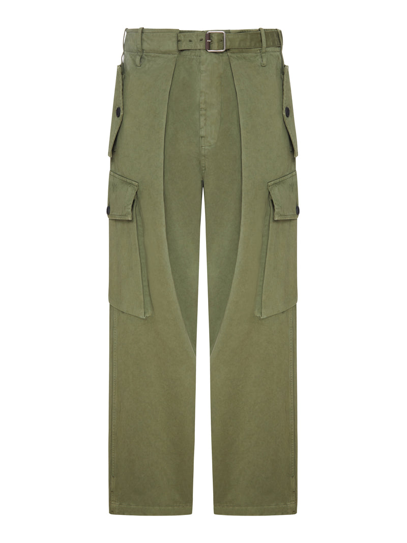 PANTALONI CARGO IN COTONE