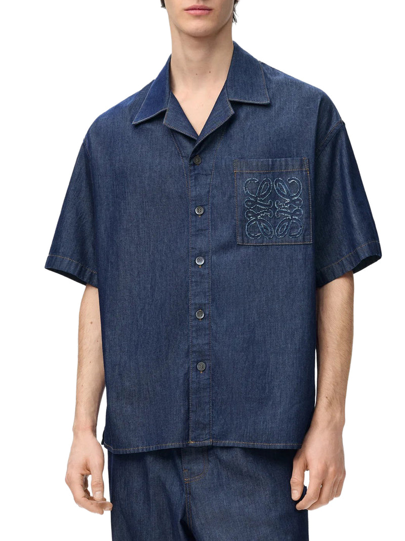 CAMICIA IN CHAMBRAY DI COTONE LEGGERO