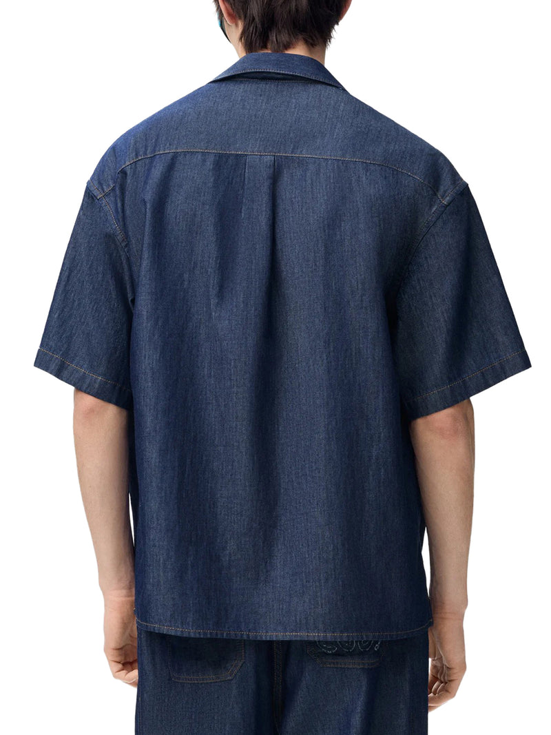 CAMICIA IN CHAMBRAY DI COTONE LEGGERO
