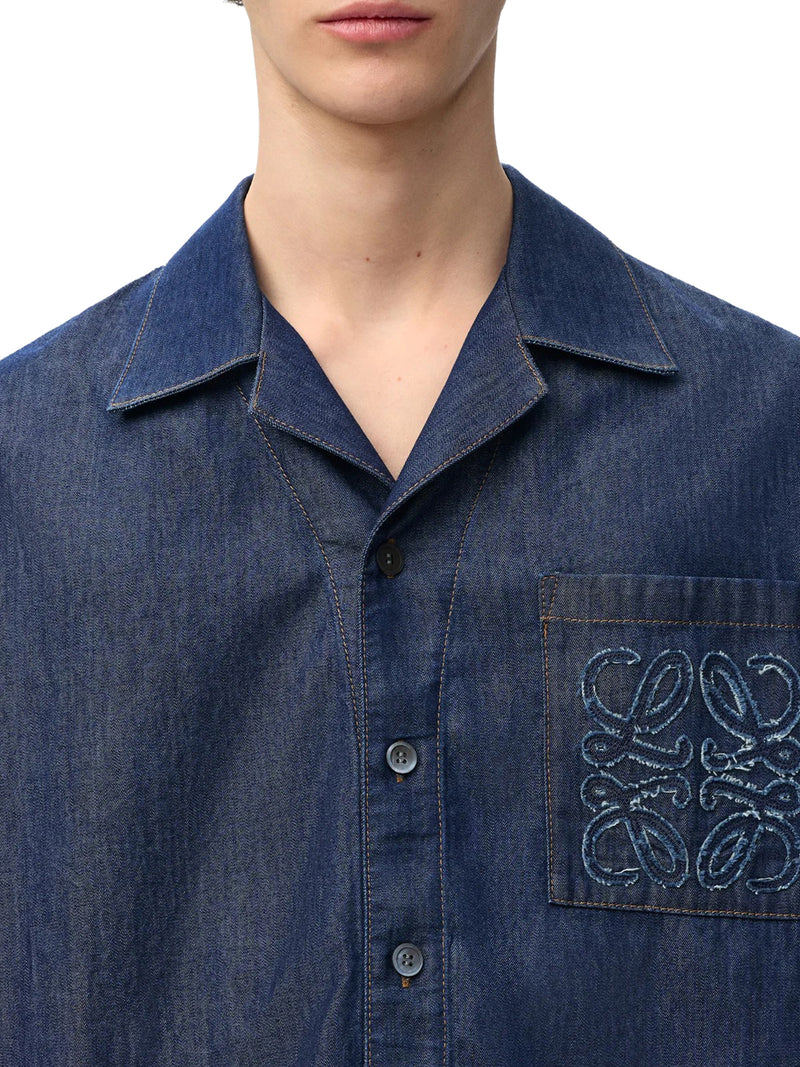 CAMICIA IN CHAMBRAY DI COTONE LEGGERO