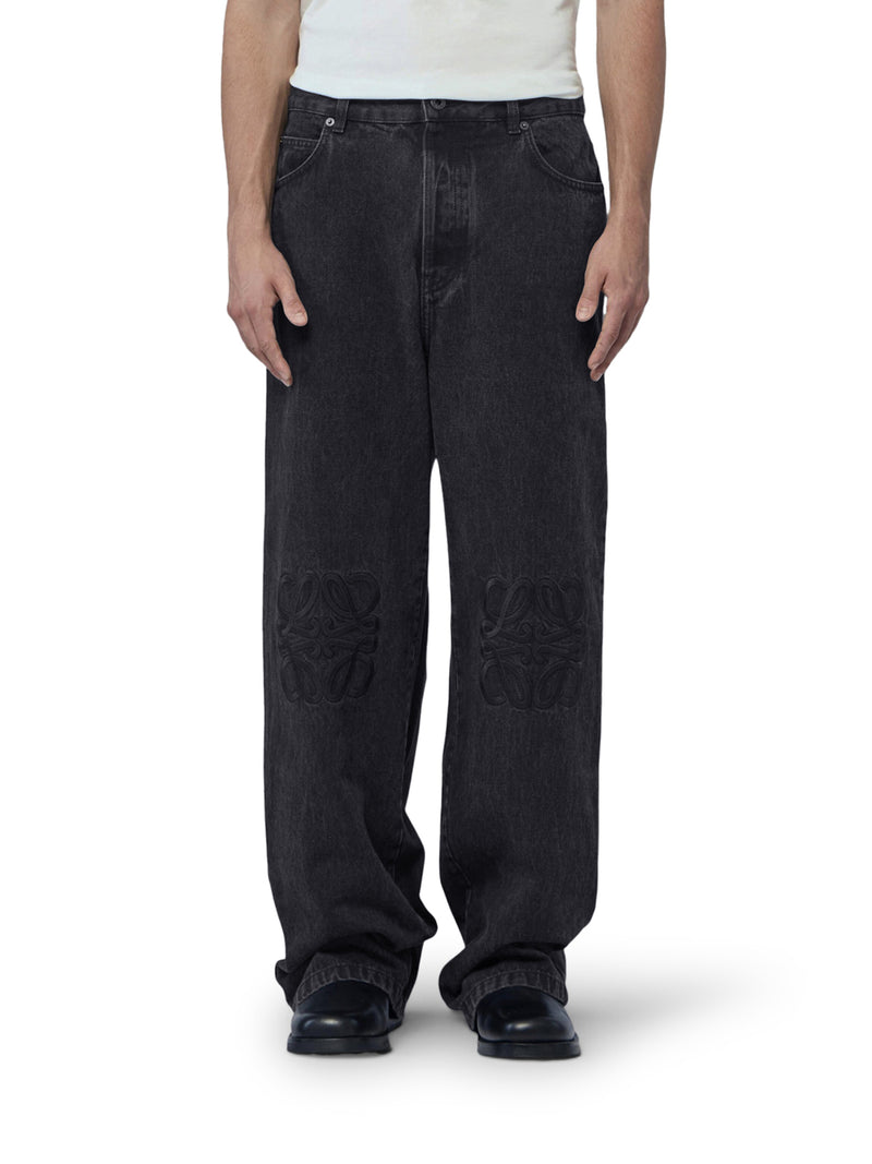 JEANS BAGGY CON RICAMO ANAGRAM