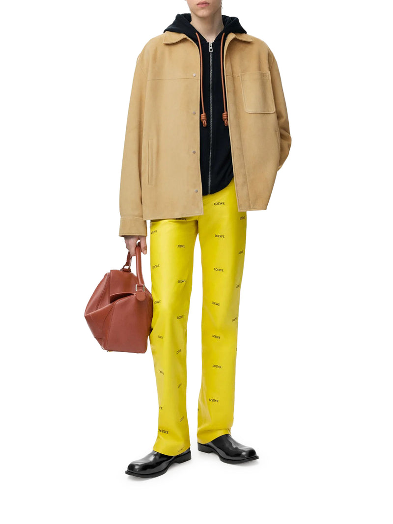 OVERSHIRT IN PELLE DI AGNELLO SCAMOSCIATA
