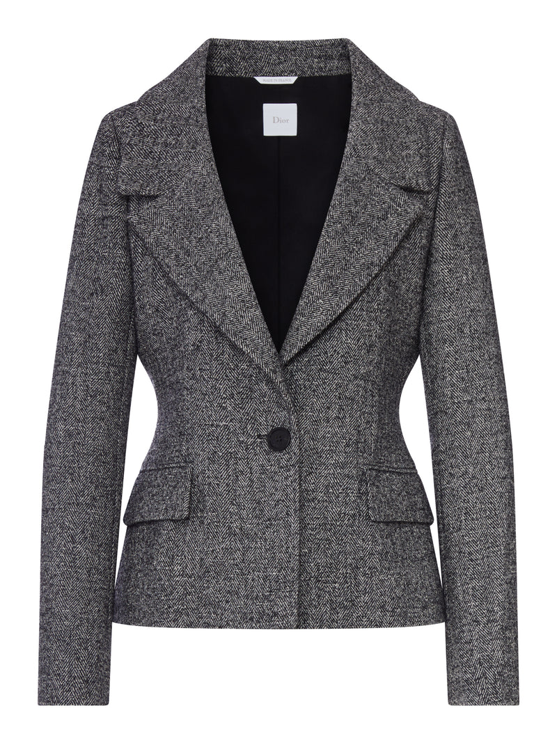 GIACCA MONOPETTO SARTORIALE IN TWEED