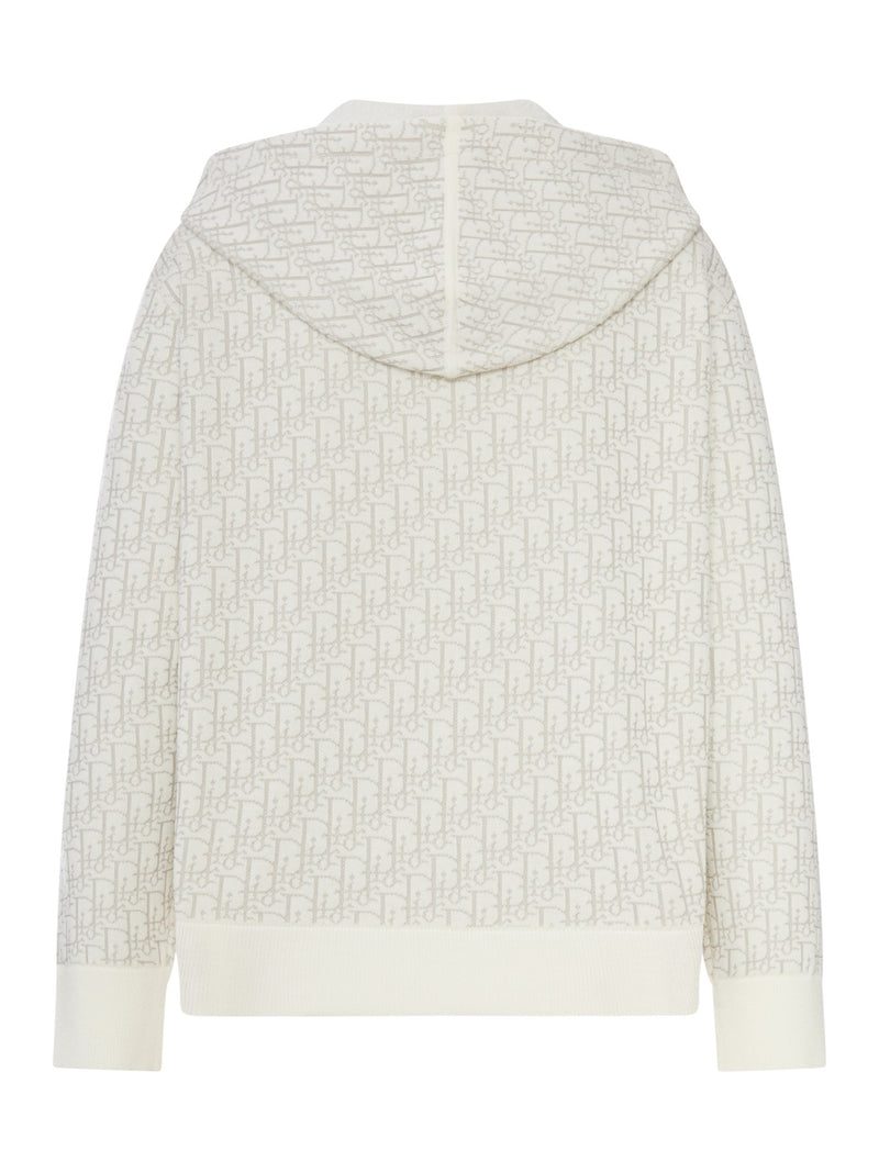 FELPA CON CAPPUCCIO IN JACQUARD MONOGRAM