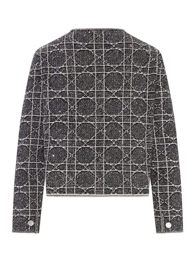 GIACCA IN TWEED CON MOTIVO GRAFICO