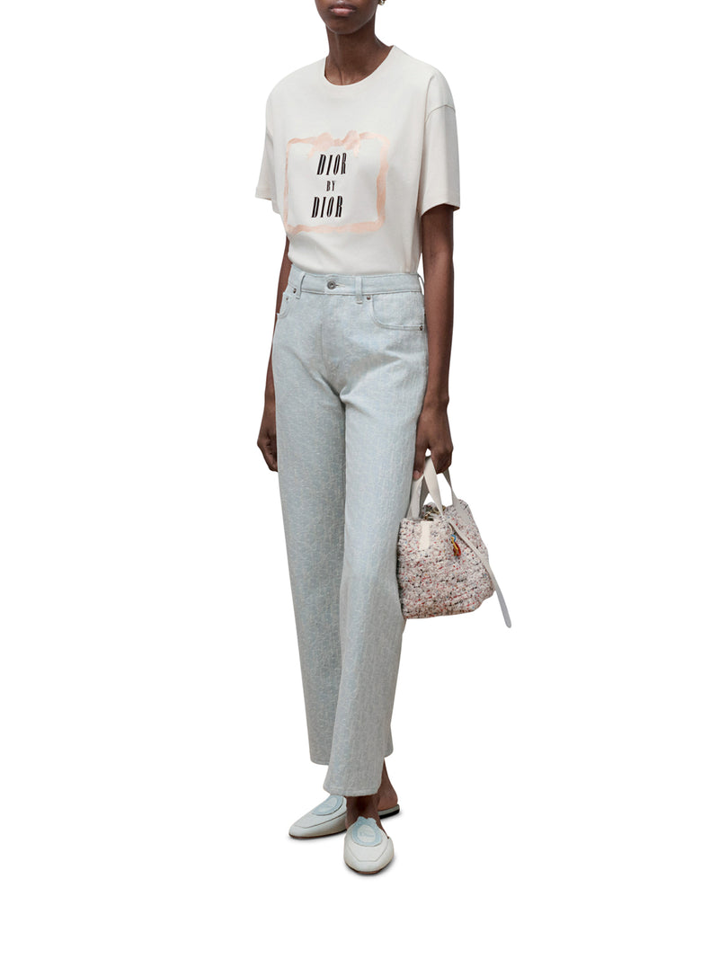 T-SHIRT OVERSIZE CON RICAMO BOOK COVER JERSEY DI COTONE