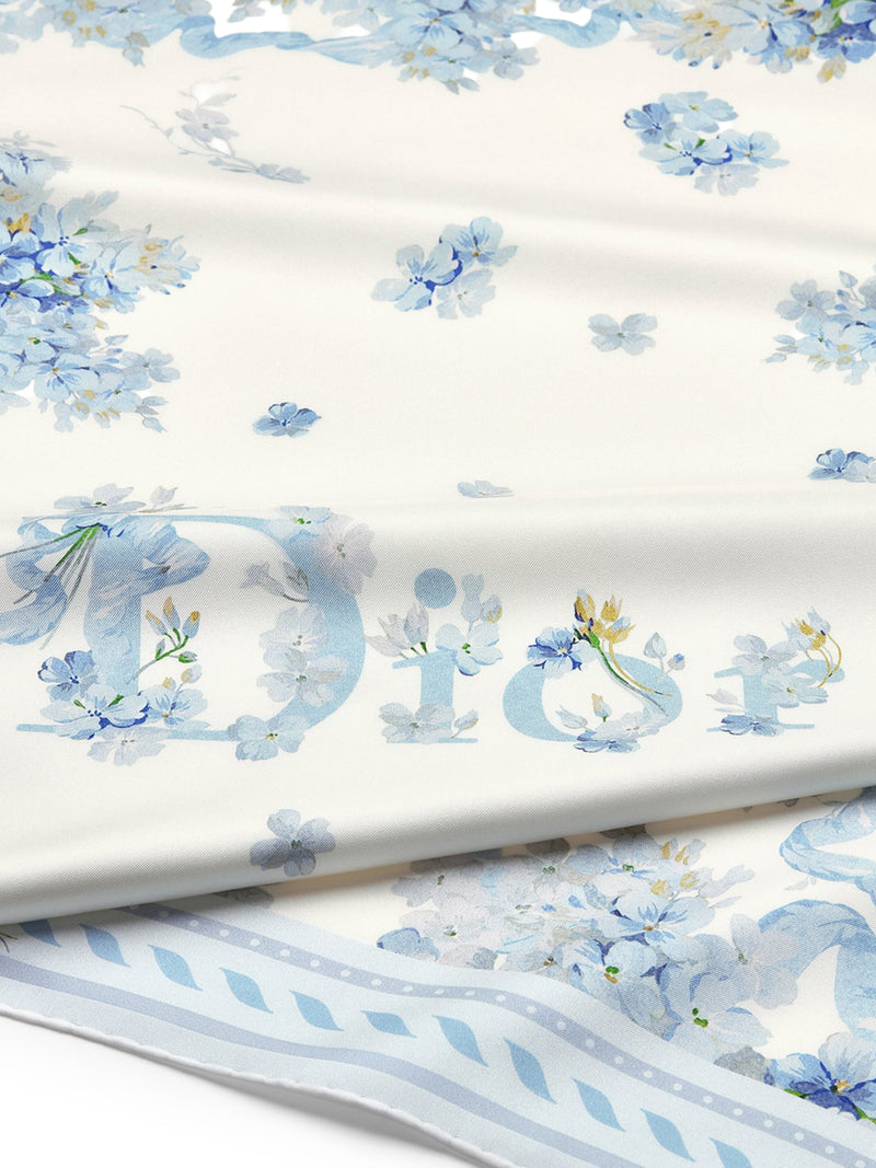 FOULARD QUADRATO DIOR LILAC BOUQUET 90