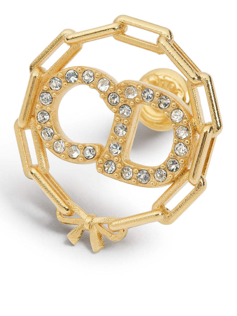 ORECCHINI A PERNO CD CIRCLE CHAIN