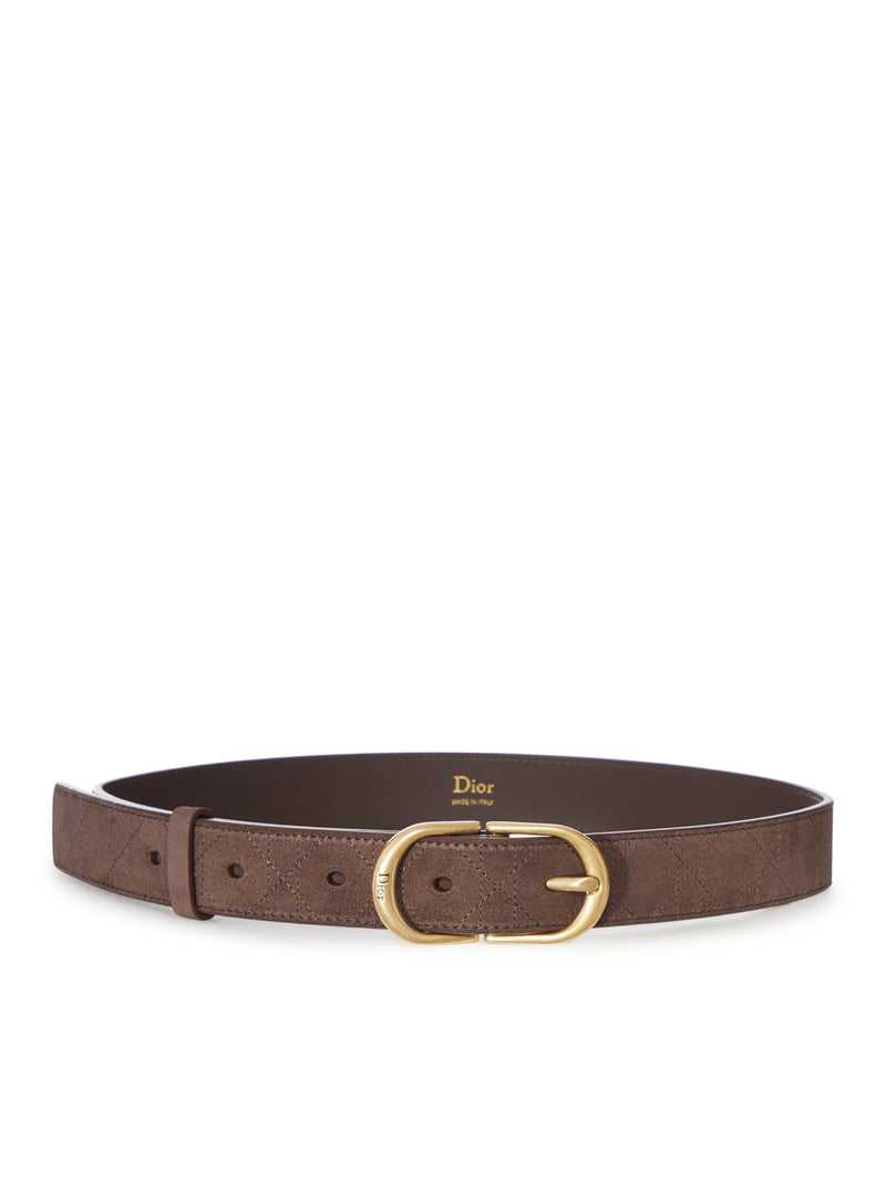CINTURA CD CLASSY IN PELLE DI VITELLO SCAMOSCIATA