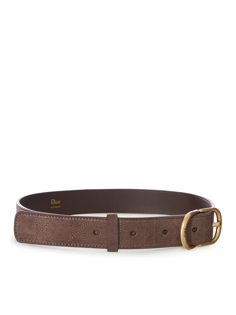 CINTURA CD CLASSY IN PELLE DI VITELLO SCAMOSCIATA